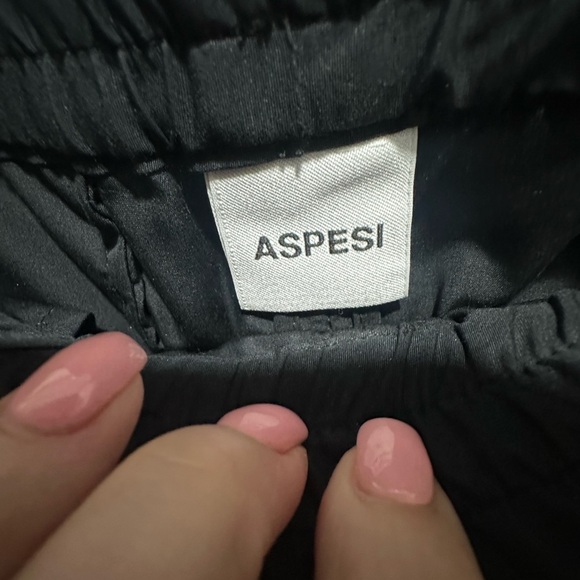 Aspesi Italy Elastic Waist Pull On 100% Cotton Pants Straight Leg Size 44 - Picture 4 of 7